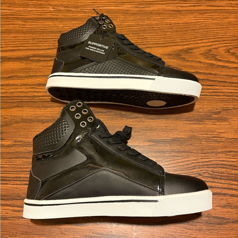 Pastry Black and White Men's High-Top Sneakers